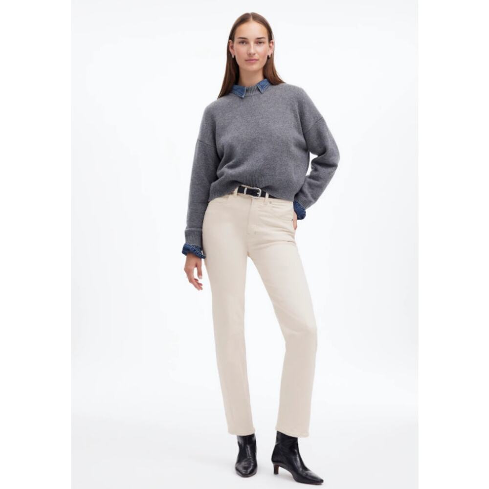 Madewell‎ 90's Straight Jeans Beige Off White Women's 26 Casual Neutral